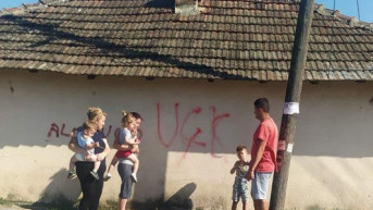 Grafit UČK na kući, Gračanica.jpg