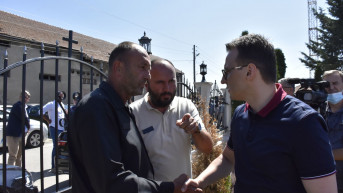 Petar Petković u poseti porodici Božić u Plemetini
