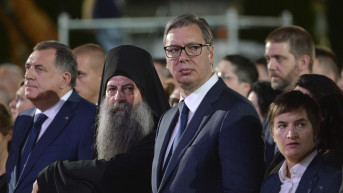 Vučić, patrijarh Porfirije, Dodik, Brnabić Vučić, patrijarh Porfirije, Dodik, Brnabić