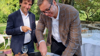 Predsednik Srbije sa počasnim konzulom Srbije u Sloveniji Tomažom Kavčićem