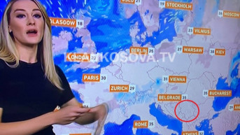 Al Džazira - karta - Kosovo u sastavu Srbije Al Džazira - karta - Kosovo u sastavu Srbije