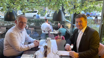 Besnik Bisljimi i Miroslav Lajčak u Prištini