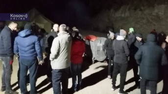 Građani na protestu na prelazu Brnjak