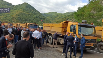 Jarinje protest - predstavnici Srpske liste 