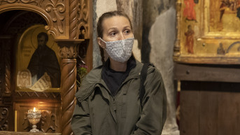 Jelena Djokovic u manastiru Gracanica, foto V. Ćup, Gračanica onlajn Jelena Djokovic u manastiru Gracanica, foto V. Ćup, Gračanica onlajn
