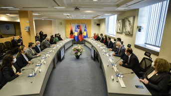 Rama i Kurti na sastanku u Prištini