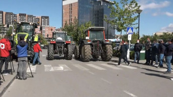 Priština - Protest poljoprivrednika Priština - Protest poljoprivrednika