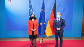 Vjosa Osmani i Heiko Mas Vjosa Osmani i Heiko Mas