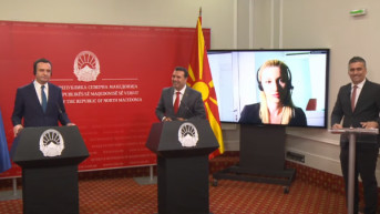 Zaev i Kurti na konferenciji za novinare Zaev i Kurti na konferenciji za novinare