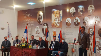 Petković sa raseljenima u Kraljevu Petković sa raseljenima u Kraljevu