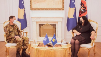 Komadant Kfora Federiči u oproštajnoj poseti kod Vjose Osmani