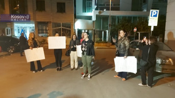 Protest ispred ambasade Srbije u Tirani