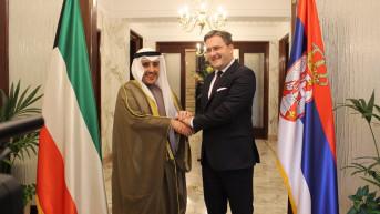 Selaković  sa ministrom inostranih poslova Кuvajta šeikom Ahmedom Naserom Al Mohamedom Al Sabahom