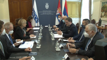 Selaković sa generalnom sekretarkom OEBS-a Helgom Šmid