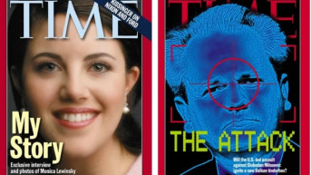 Naslovne strane magazina "Tajm" od 15. marta 1999. i 2. aprila 1999.