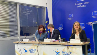 Tomaš Suniog na predstavljanju izveštaja "Uključenost žena za pregovaračkim stolom na Kosovu"