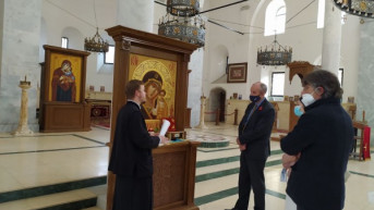 Majkl Devenport u crkvi Svetog Đorđa u Prizrenu Majkl Devenport u crkvi Svetog Đorđa u Prizrenu