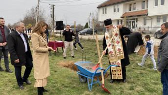 Goraždevac - Polaganje kamena temeljca za vrtić