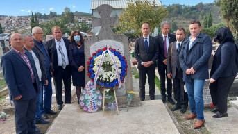 Predstavnici ambasade Srbije u Albaniji na spomeniku borcima palim u Prvom svetskom ratu Predstavnici ambasade Srbije u Albaniji na spomeniku borcima palim u Prvom svetskom ratu