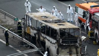 Autobus koji je izgoreo u Bugarskoj