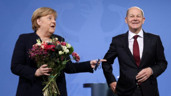 Angela Merkel i Olaf Šolc
