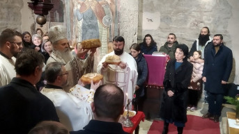 Episkop Teodosije služio liturgiju u Lipljanu