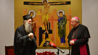 Patrijart Porfirije i nadbiskup Hočevar