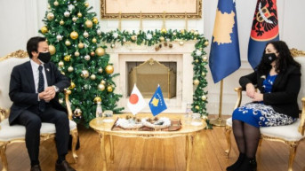 Vjosa Osmani sa japanskim diplomatom