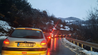 Gužva na Jarinju iz pravca centralne Srbije