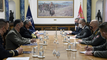 Nebojša Stefanović na sastanku sa komandantom NATO združenih snaga admiralom Burkom