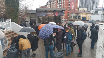 Protest ispred KEDS