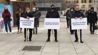 Protest radnika Lutrije Kosova