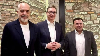 Vučić, Rama i Zaev u Elbasanu Vučić, Rama i Zaev u Elbasanu