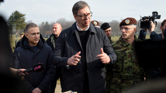 Aleksandar Vučić u kasarni u Pančevu Aleksandar Vučić u kasarni u Pančevu