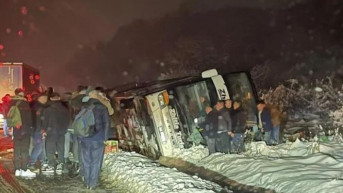 Autobus se prevrnuo kod Kruševca Autobus se prevrnuo kod Kruševca