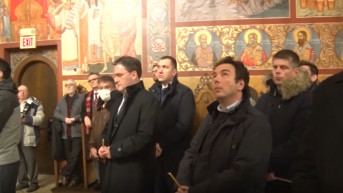 Nikola Selaković u crkvi u Čikagu Nikola Selaković u crkvi u Čikagu
