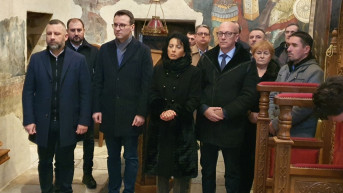 Petković na Božićnoj liturgiji u Gračanici