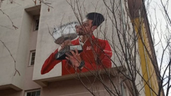 Mural Đokovića u Severnoj Mitrovici Mural Đokovića u Severnoj Mitrovici