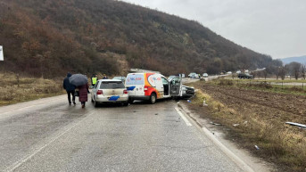 Udes na putu Priština-Podujevo