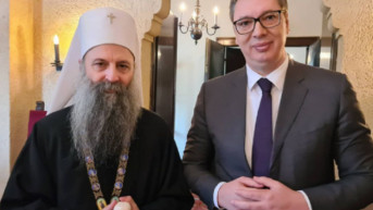 Vučić i patrijarh Porfirije Vučić i patrijarh Porfirije