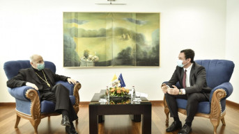 Aljbin Kurti sa Žanom Mari Špajhom