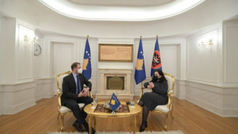 Vjosa Osmani i poslanik Sagarc