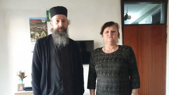 Jeromonah Petar Dečanac i Dragica Gašić