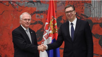 Aleksandar Vučić i Kristofer Hi Aleksandar Vučić i Kristofer Hi