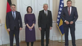 Berbok sa članovima Predsedništva BiH
