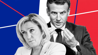 Le Pen i Makron Le Pen i Makron