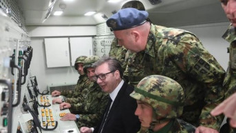 Aleksandar Vučić sa vojnicima Srbije