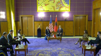 Edi Rama i Karen Donfrid