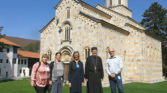 Predstavnici Saveta Evrope sa igumanom Savom