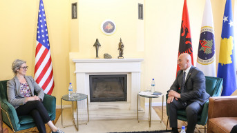 Ramuš Haradinaj i Sara Olmsted